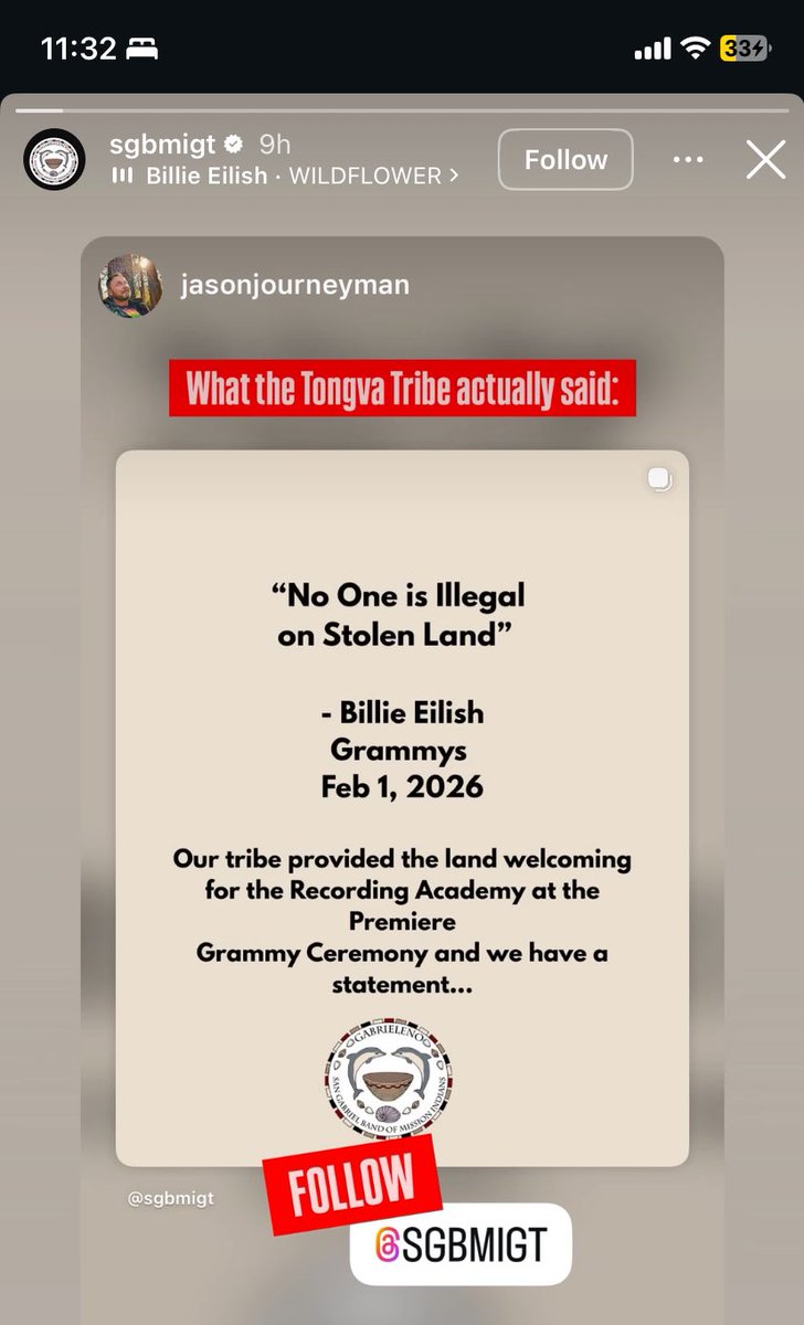 these conservative news outlets are using the tongva tribe to fuel their hatred and spread harmful misinformation so they had to put out an official statement clarifying that they are appreciative of billie's comments...