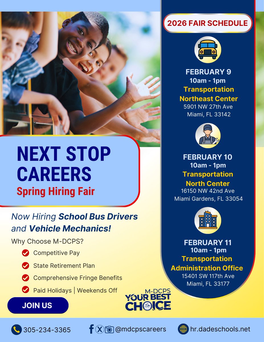 M-DCPS School Bus Transportation tweet media