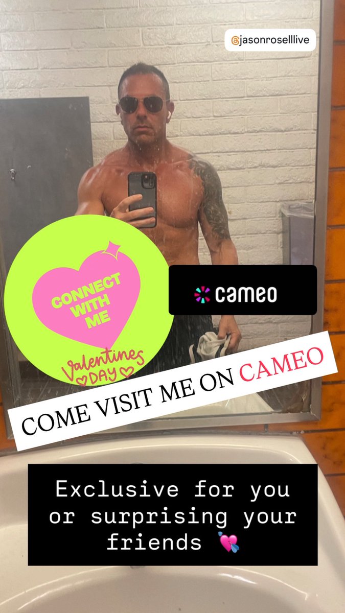 jasonroselllive's tweet photo. Get yourself or your friends this Valentines 💘 day an exclusive video or exclusive photos from me on CAMEO ❤️🔥
👉🏻 https://t.co/w1YqU8DJBN
#realitytv #realitytvshows #cameo #vh1 #vh1realitytv #vh1ilovenewyork #fanshoutout https://t.co/zs9AVJCln2