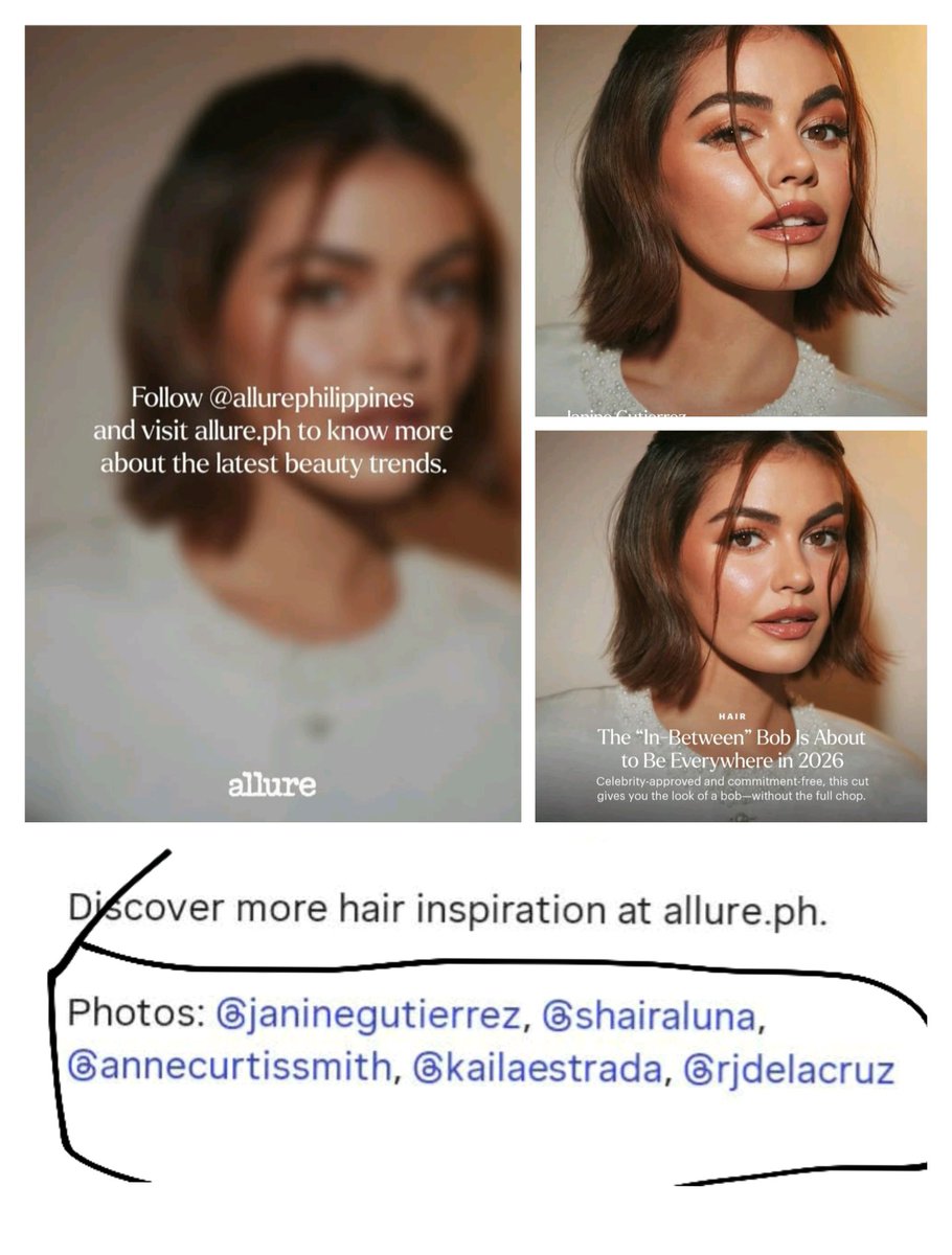cherry_ubas's tweet photo. Thank you Allure Phils wow  got 3 pictures of Janine Gutierrez in a one Page / frame and Janine's name special mention it yeee 

#Janine Gutierrez
#Allure Phils https://t.co/oz6aqKIoqX