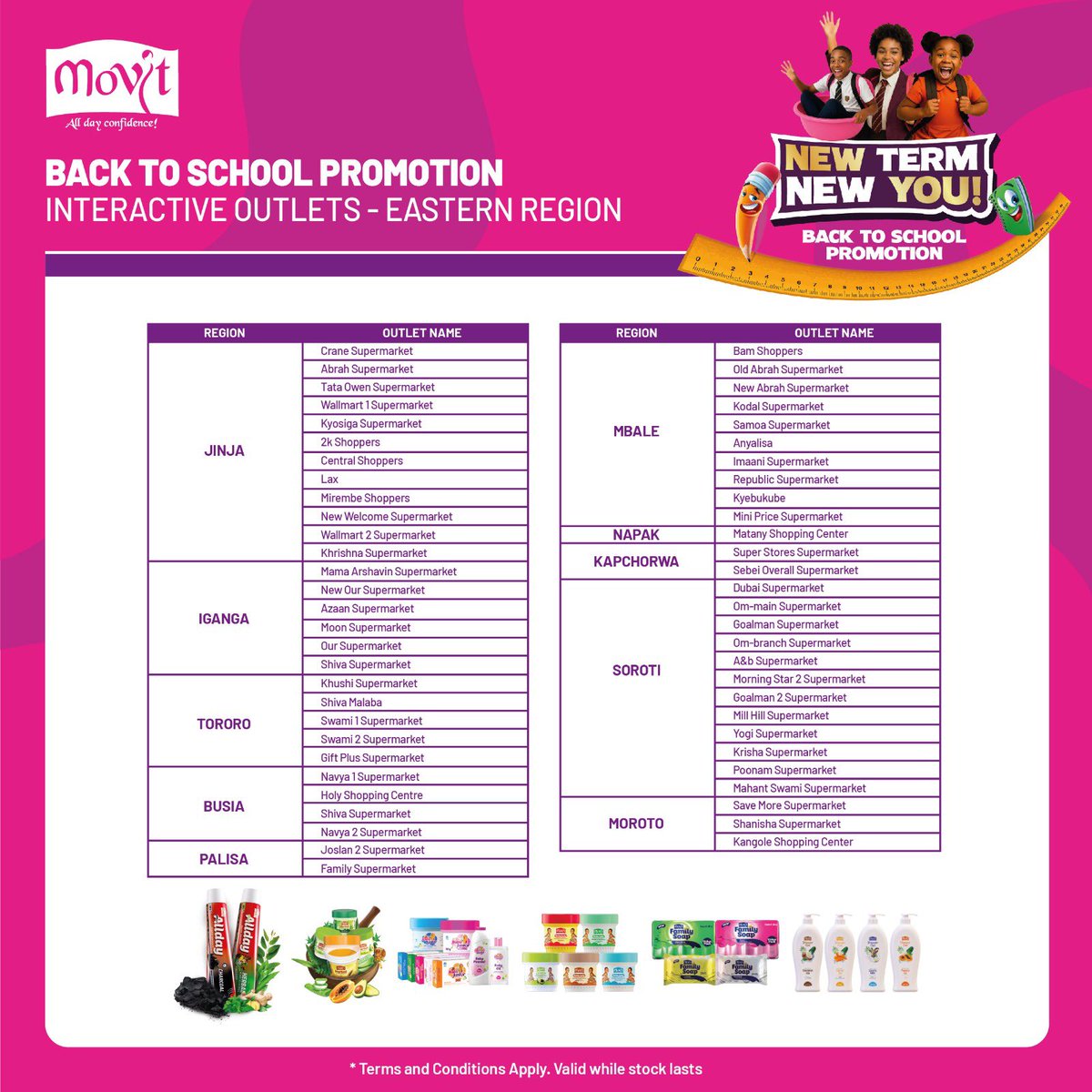 samiekimberly26's tweet photo. They shopped. They won. The @movit_ug Back-to-School Promotion is still rewarding shoppers with instant school essentials.

Shop from the picked interactive outlets in your region and win straight away.

#NewTermNewYou https://t.co/NW5GHC3lfs