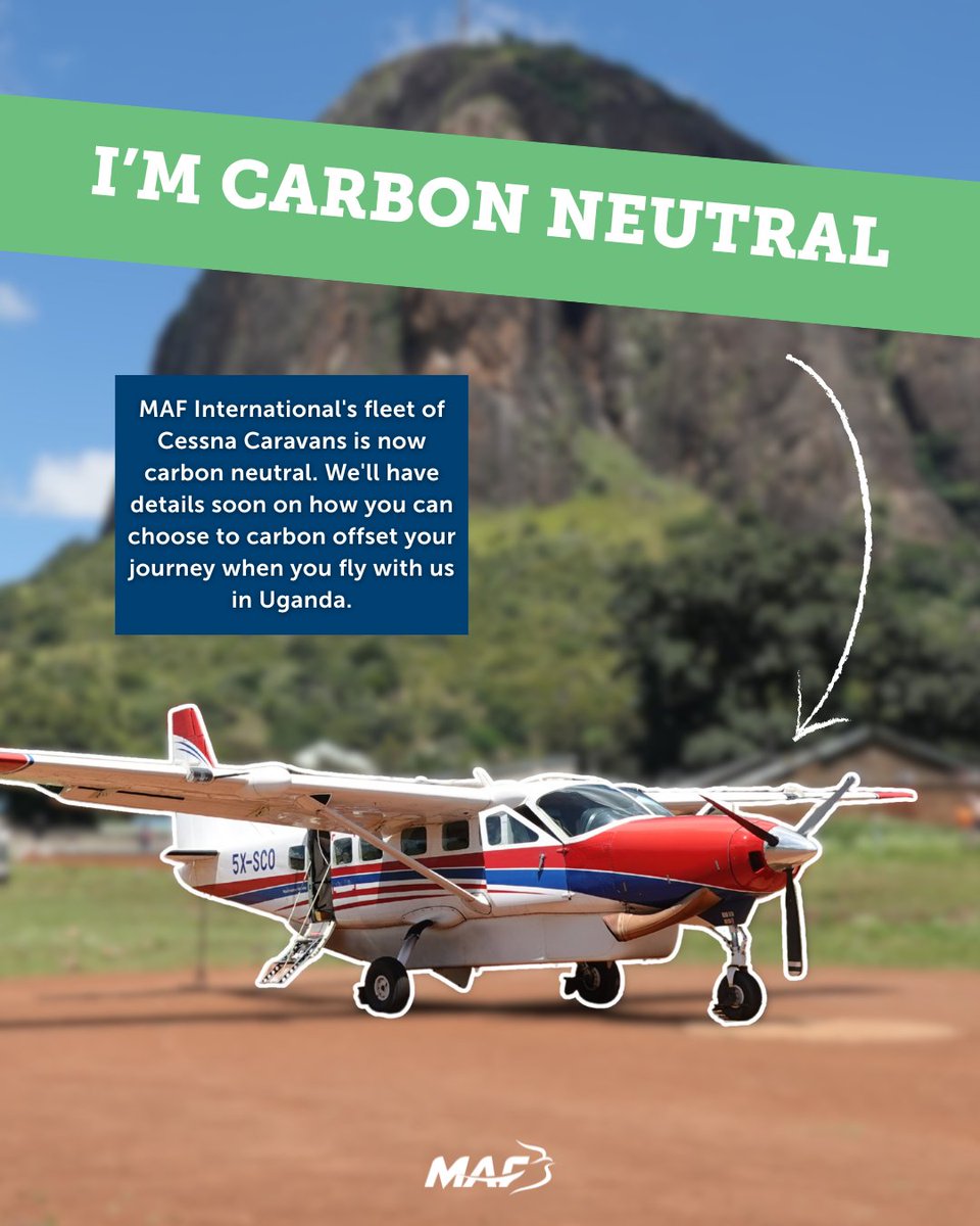 mafuganda's tweet photo. MAF International has taken the exciting step to offset its carbon emissions of flights by Cessna Caravans in programmes including @mafuganda.

Read more about our carbon offset strategy here; https://t.co/hqT1nbg2tA https://t.co/TAIXyJZljM