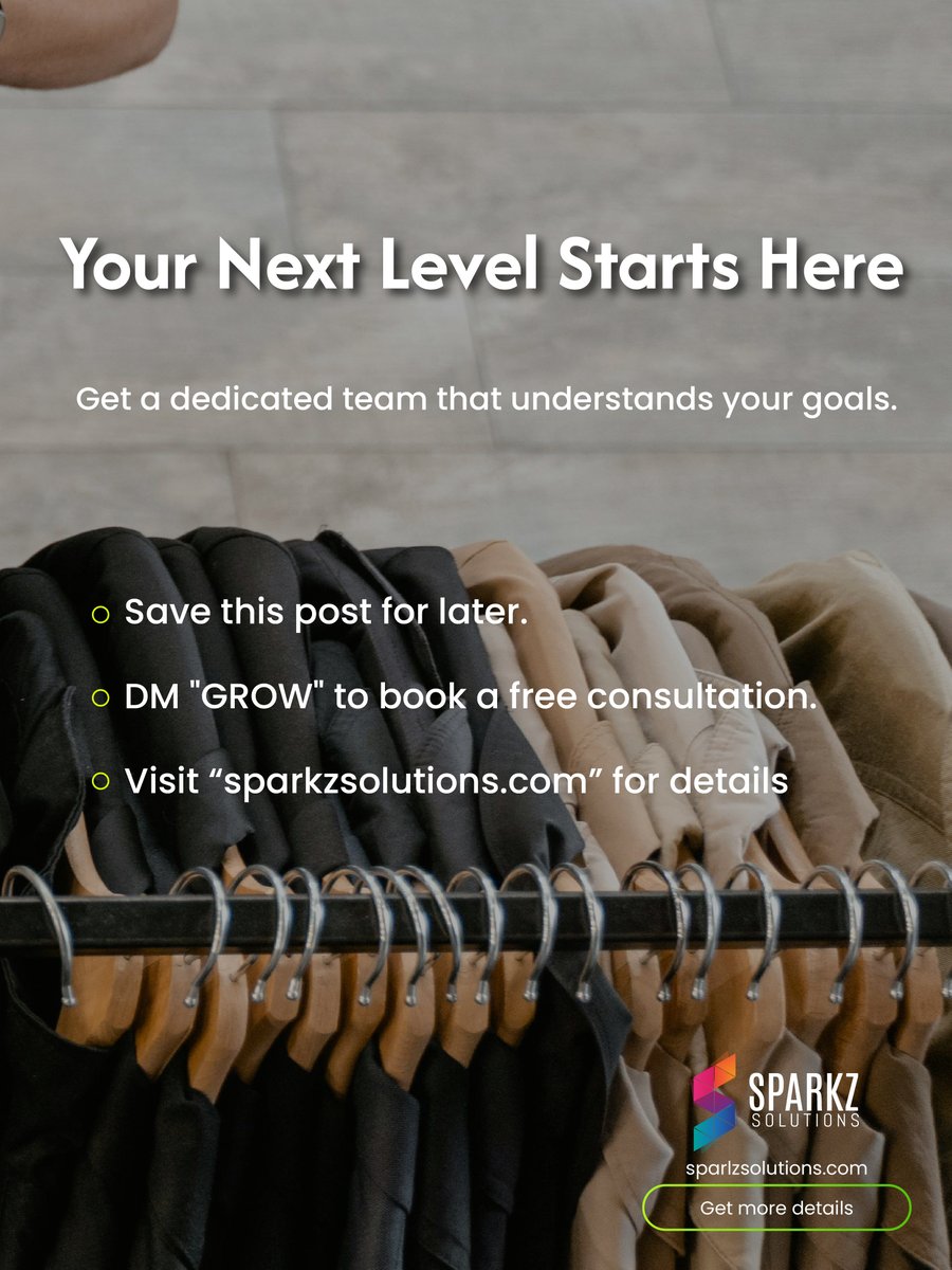 SparkzSolutions's tweet photo. Your all-in-one growth suite: 
✅ High-performance Websites 
✅ Identity-driven Branding 
✅ Strategic Marketing 
✅ E-Commerce &amp; Business Support

Scale your digital empire with a team that actually gets it. 🚀

DM "GROW" to start. #MarketingStrategy #Startups https://t.co/g0RrGtZ3ox