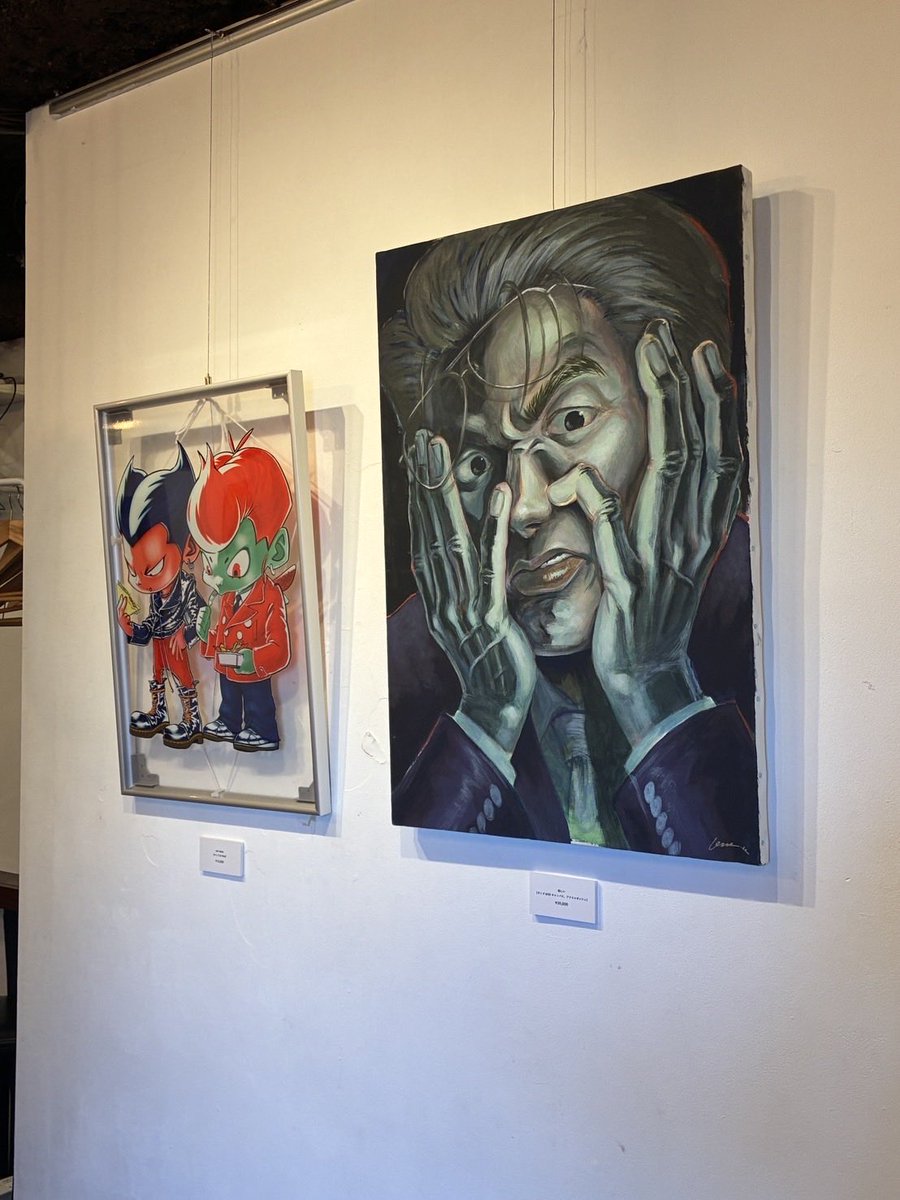 yuta_kawazu's tweet photo. 本日からUNITEDcafe世田谷様(@UNITEDcafe_2012 )にて、合同展示会開始です。
在廊日は、2/7、2/8、2/14 12時半〜19時ごろを想定しております。
アナログ作品の展示も行っております。
直井幸太(@CotaNaoi )の漫画も見れます!
是非来てね
#UNITEDcafe世田谷
#イラスト
#HOTMEAL https://t.co/zOgx2yUDLW