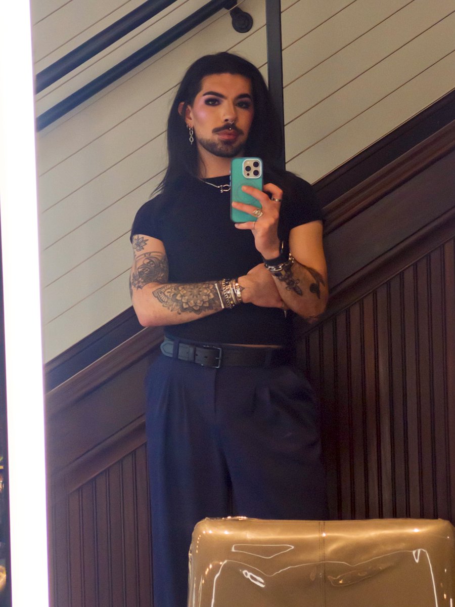 half of my job is staring in the mirror