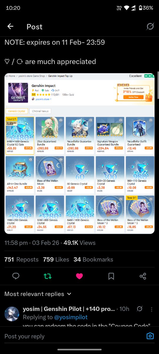 _arsin13's tweet photo. @yosimpilot Gonna pull for ZIBAI, but if I lose, I'll save up for skirk and Icecoffe 🫶🏻 https://t.co/FECgq9HTgf