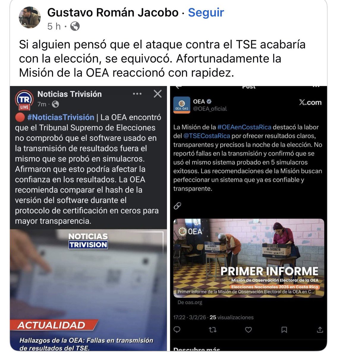 No se vale lo que está haciendo Trivisión.