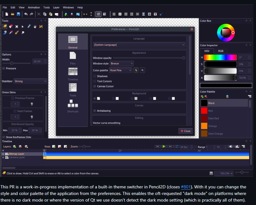 Pencil2D tweet media