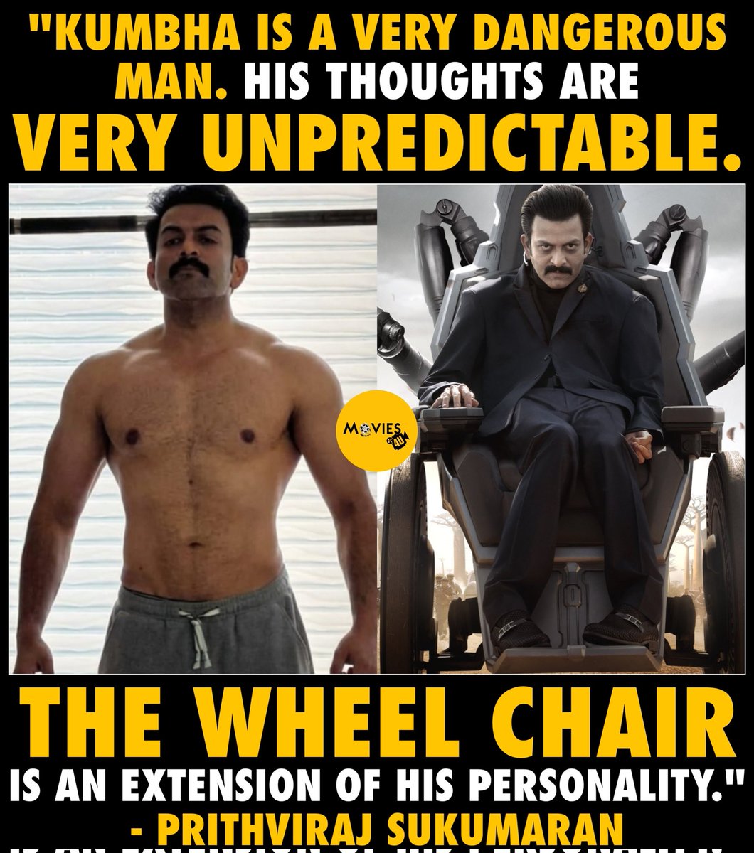 Movies4uOfficl's tweet image. #PrithvirajSukumaran about #Kumbha Character :