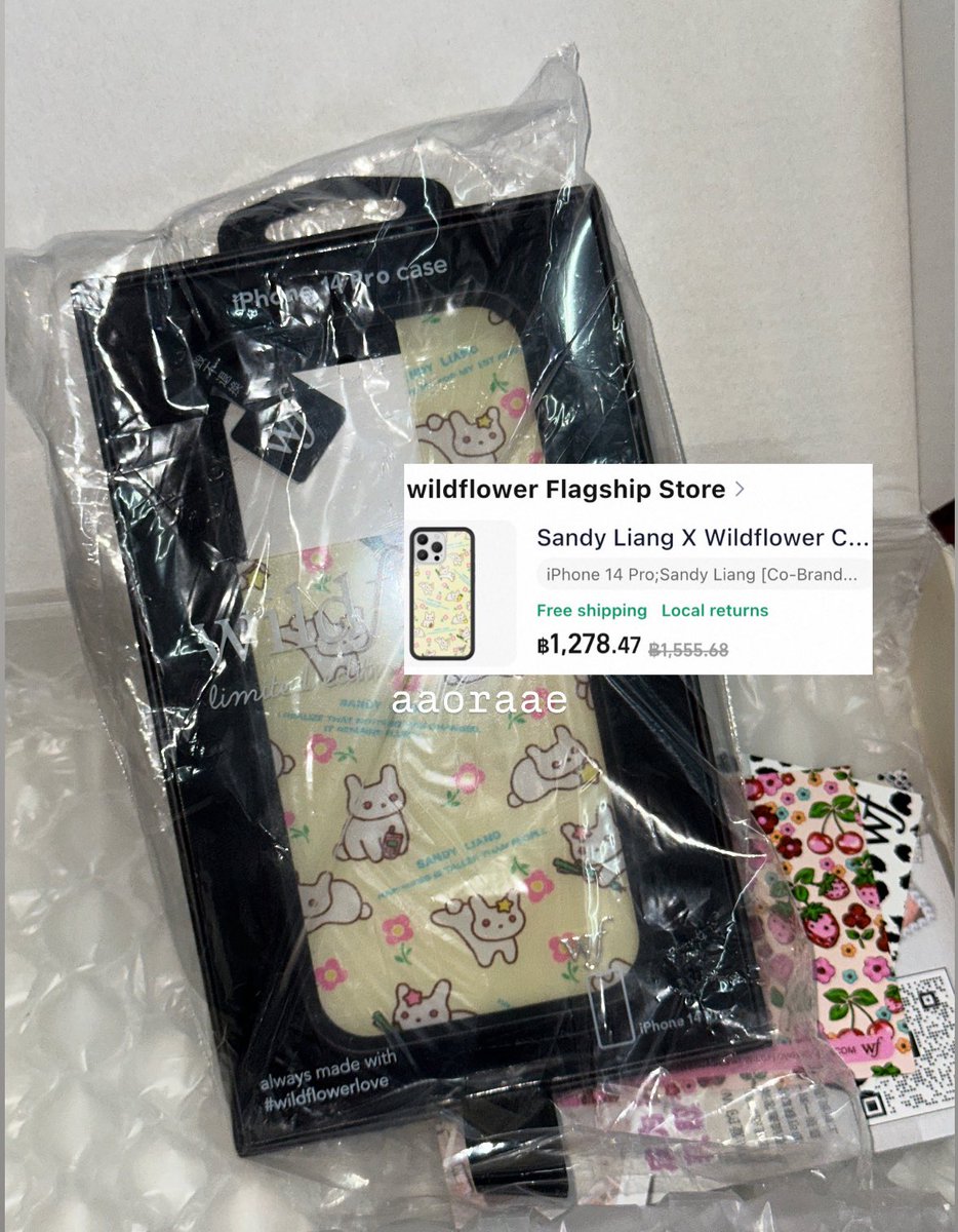 aaoraae's tweet image. ส่งต่อ Sandy Liang X Wildflower Phone Case

- iPhone 14 pro 
- 700 รวมส่ง

ใหม่พร้อมกล่องไม่เคยใช้เลยค่า

#wildflower #wildflowerthailand #wildflowerth #ตลาดนัดwildflower #ส่งต่อเคสไอโฟน14pro #ส่งต่อเคส #ส่งต่อเคสไอโฟน