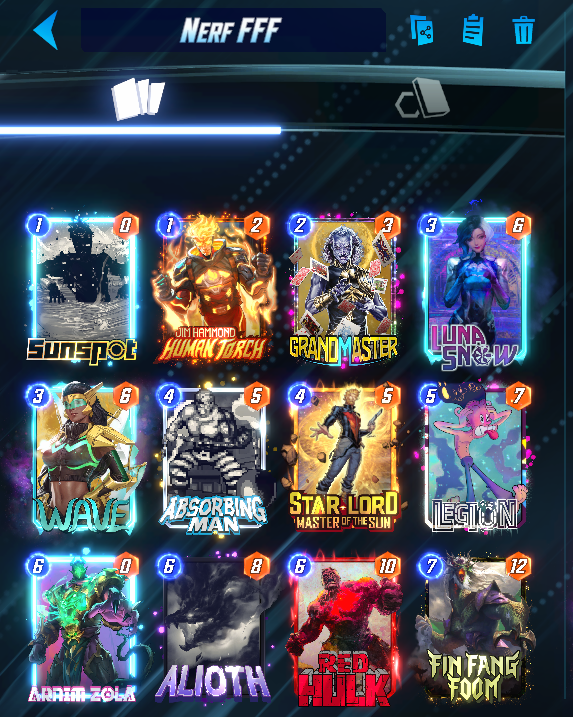 RoramPlays's tweet photo. Wonderful Day 1 Infinite! With this insane Star Lord Deck! 

Star-Lord came in a lot better than expected! Thank you @XenaidTFT for the inspiration for this deck! https://t.co/5gBpxHoKLi