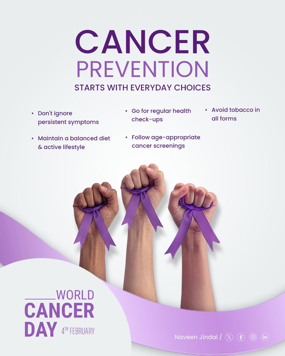 regular can of tobacco no says i Cancer prevention begins with awareness, discipline, and everyday choices.  Regular health check-ups, a balanced lifestyle, timely screenings, and saying  no to tobacco can save lives. On #WorldCancerDay, let us reaffirm our  commitment