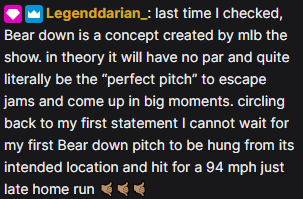 TisMeeks's tweet image. BROTHER LMFAO. Be ready for Bear Down in MLB The Show 26 ladies and germs!!!