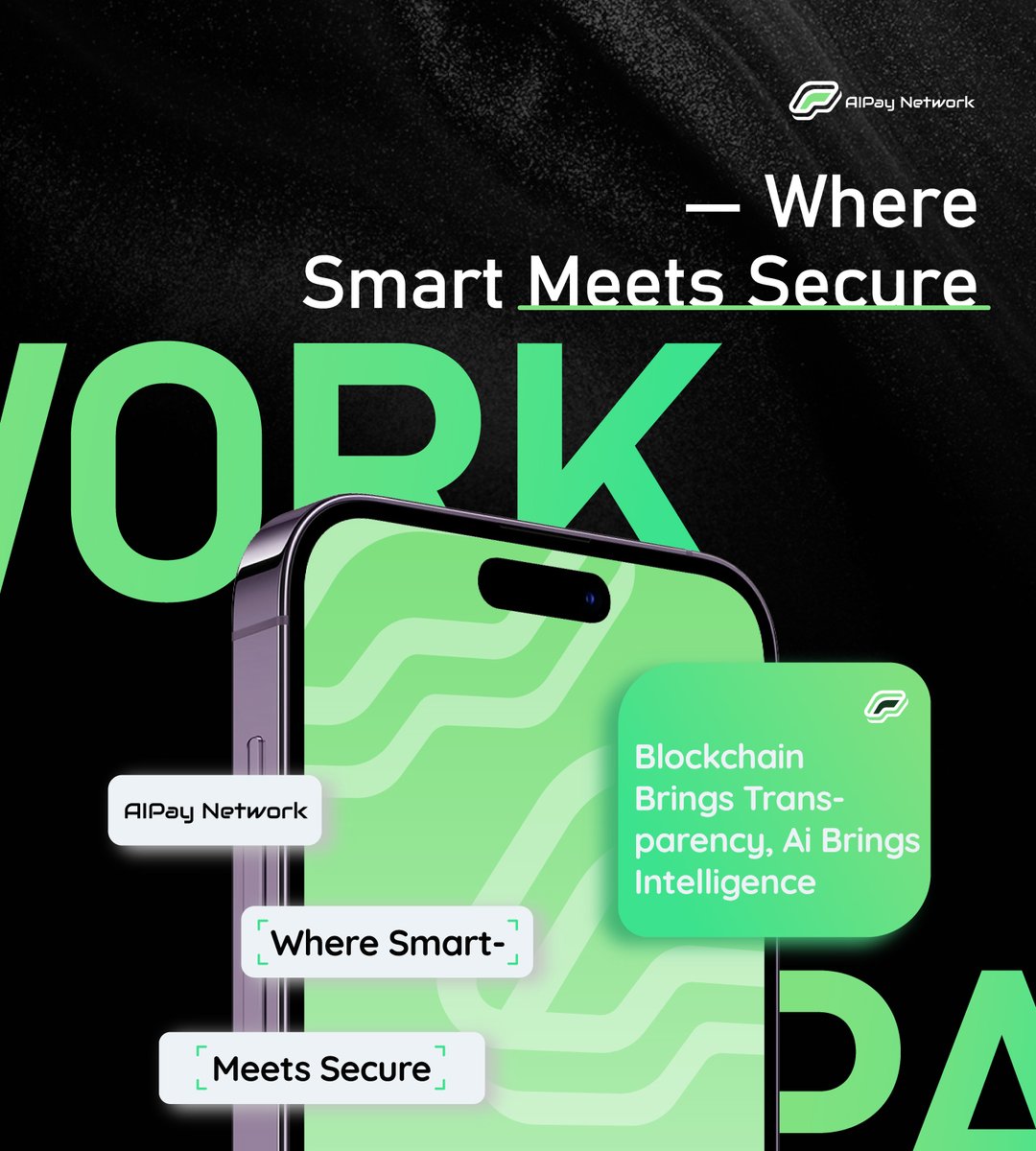 AIPayNetwork's tweet photo. 🌐 Blockchain brings transparency, AI brings intelligence.
AIPay Network — where smart meets secure.
#AIPay #AI #Blockchain #FinTech #SmartPayments #Security #FutureOfFinance https://t.co/96fg45j30Q