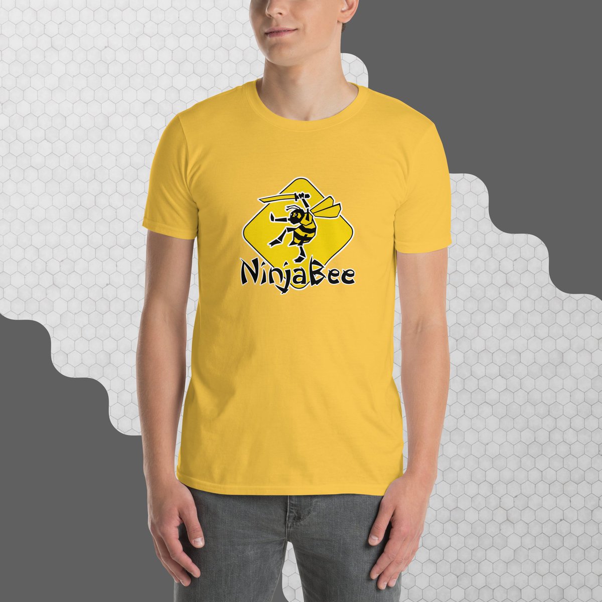 NinjaBeeGames's tweet photo. Do you like bees? How about ninjas? Do you wear shirts? If you answered yes to any of these questions, you may be interested in a new NinjaBee shirt from our merch store! https://t.co/DoFfVe0ndJ https://t.co/cNpzpHl2TK