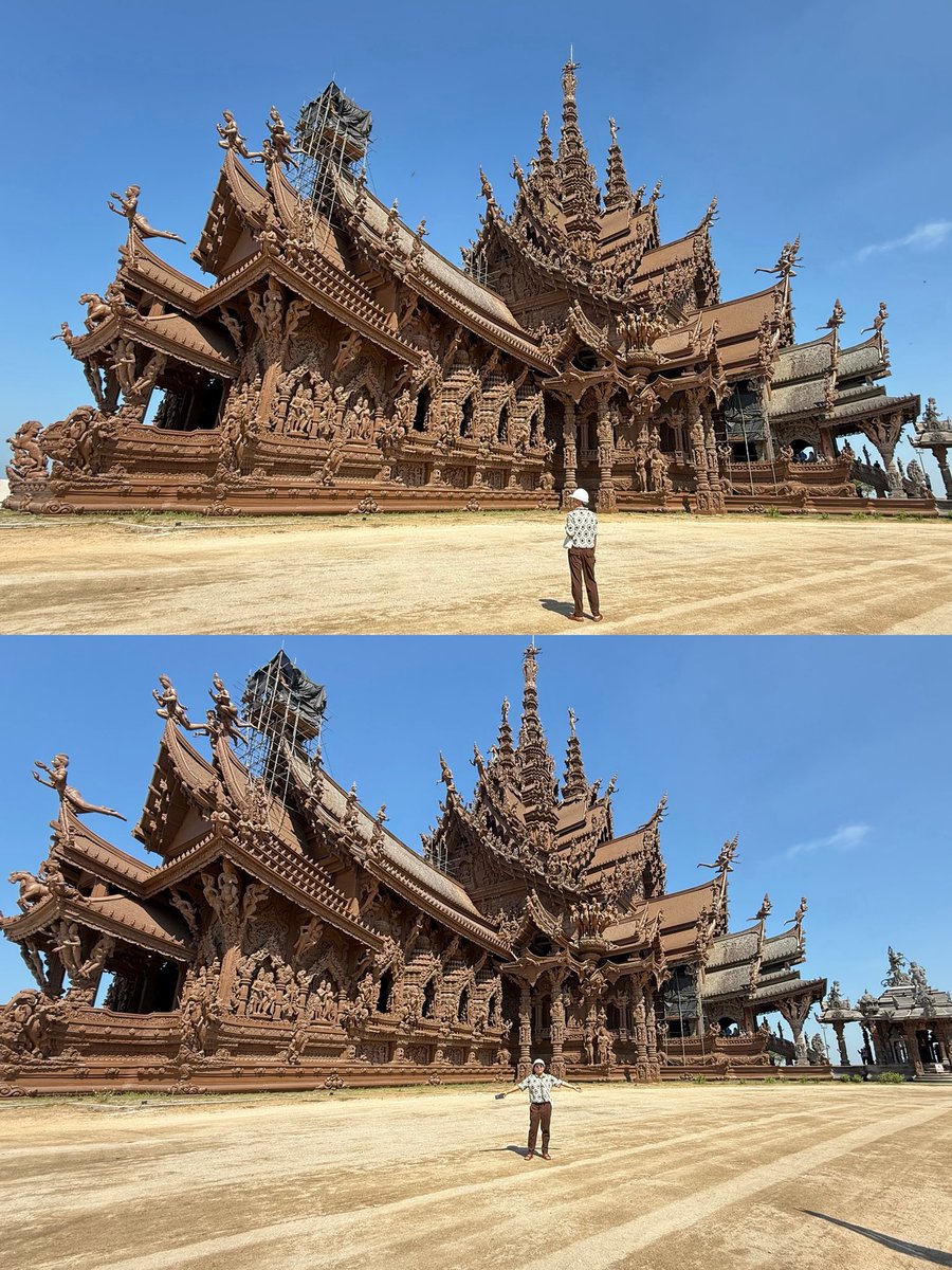 _brandon_Lopez's tweet photo. Exploring the Sanctuary of Truth in Thailand, a majestic wooden masterpiece where art, culture, and philosophy intertwine. 

📍Sanctuary of Truth - Pataya - Tailandia 🇹🇭 https://t.co/jBcorUymSf