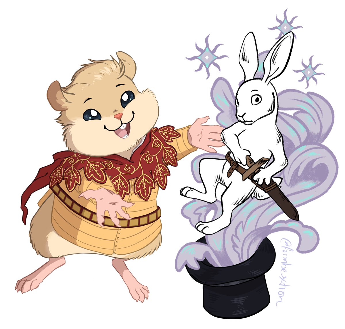 I don’t have a whole lot of Creative Juice (tm) left at the end of the day but when I do… I’ve been drawing hamsters #lukedale