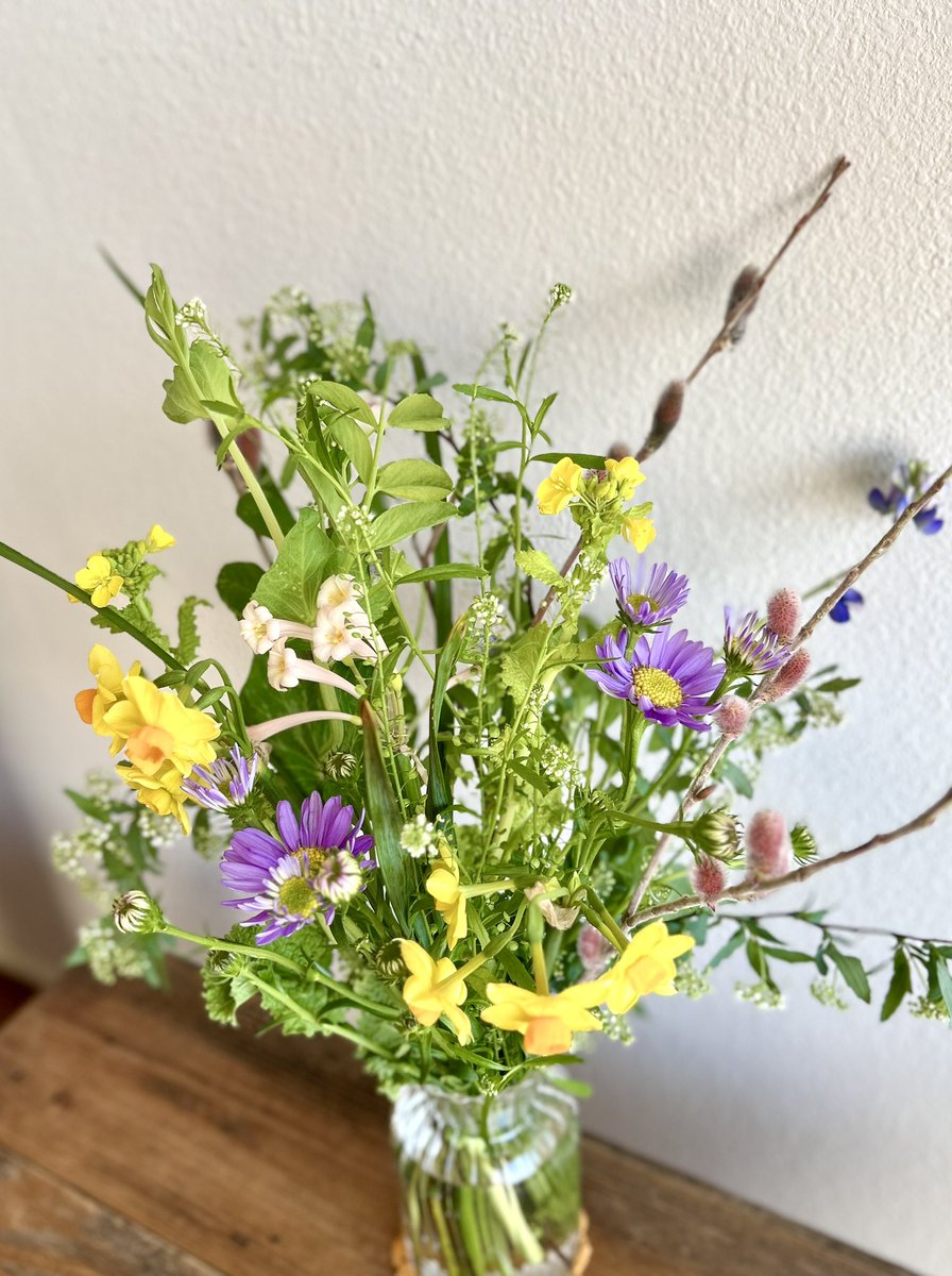 itococochi's tweet photo. 友達に花束をもらった。
春の野花が可憐で とても良き✨ https://t.co/ITHmcdsDmz