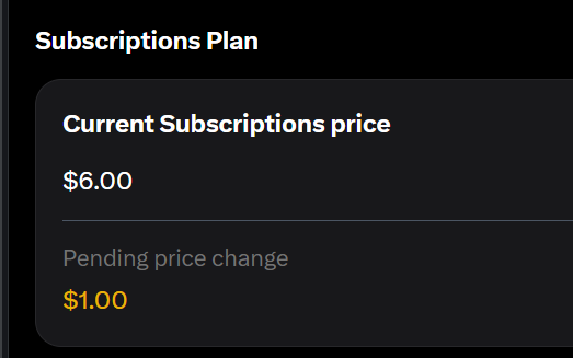 AmitabhJha3's tweet photo. Good News for all 
Have Reduced Subs Price From 6$ to 1$ 
It will Take 3 to 4 Days to Reflect the Same 
Thank You 🙏 https://t.co/tykiNRZkoG