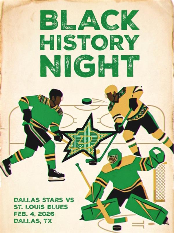 DallasStars's tweet photo. Today we celebrate the culture and honor the history 🏒

🆚 St. Louis Blues
⏰ 8:30pm CT
📍 @AACenter 
📺 TNT, HBO Max
📻 @dfwticket 

#TexasHockey https://t.co/1lLke1iL3C