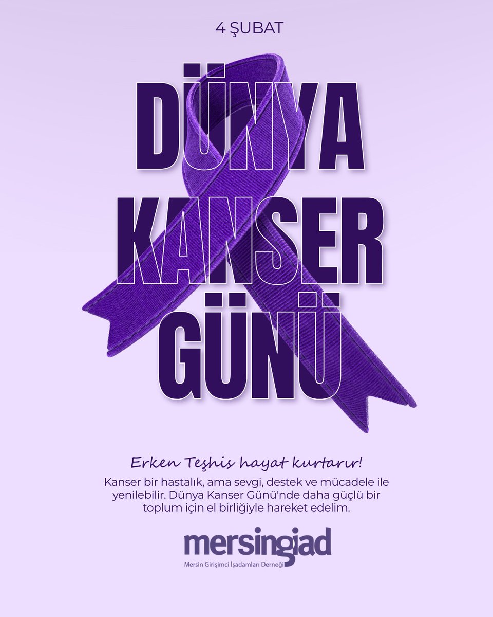 Dünya Kanser Günü
Erken teşhis hayat kurtarır! 

<a href="/ademyg/">Adem YÜKSELGÜNGÖR</a>
#mersingiad