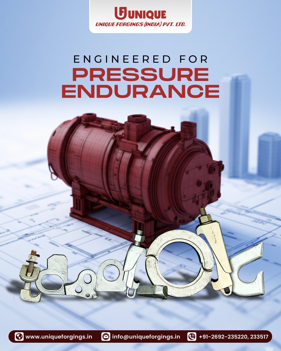 Built to perform when pressure peaks. 🔩

👉 Connect with us for custom forging solutions.
📱: 91-2692-235220, 233517
📧: info@uniqueforgings.in
🌐: uniqueforgings.in

#UniqueForgings #IndustrialForging #ForgedToLast #EngineeringExcellence #MakeInIndia #HeavyEngineering