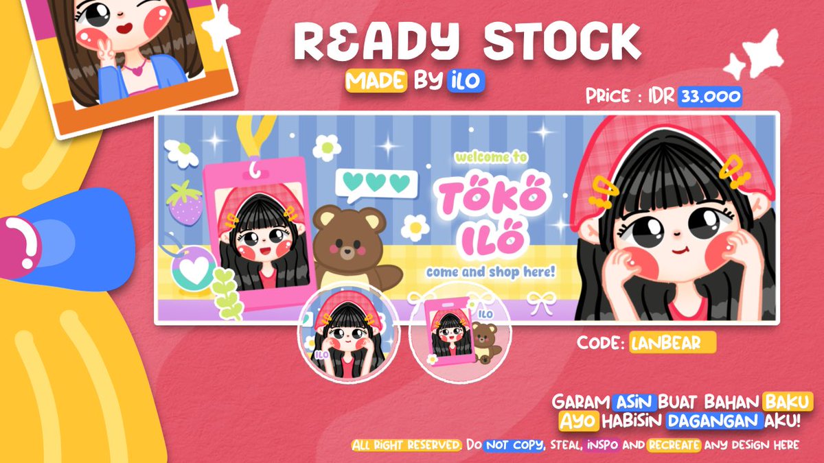 toko_ilo's tweet image. Help rt?

Ilo ada 1 layout chibi ready stock yang bisa ditake dengan harga tertera! Free retext yah dan bisa dm for order&amp;lt;3 yuk abisiiiin xixixix thankyou

#zonauang #zonajajan #zonaba