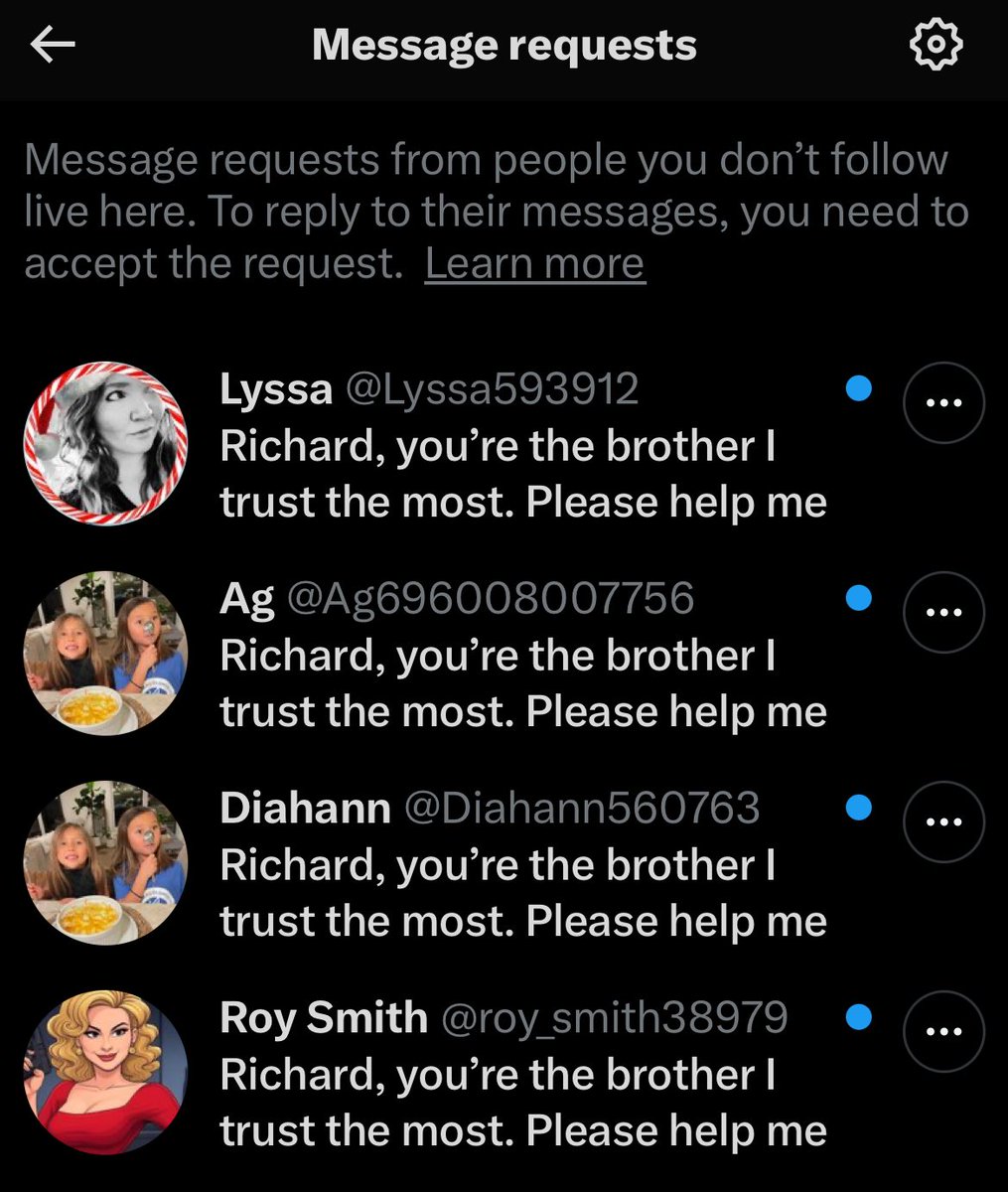 who is Richard please show yourself-  so many women are relying on you