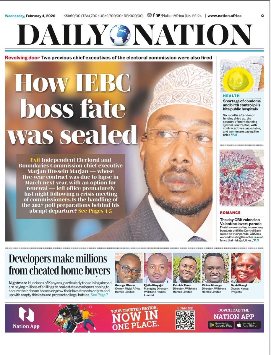 Telencegichaba's tweet photo. Daily Nation : 4th-02-2026 🟢

Edwin Sifuna | Vyonne Okwara | Marjan https://t.co/AeoqwanYK4