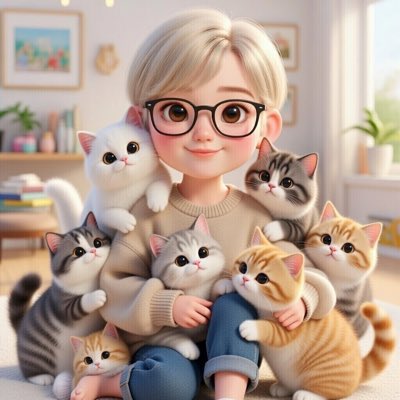 risakoM_work's tweet photo. #新しいプロフィール画像
大好きな猫ちゃんに囲まれて🤍

新しいまつりちゃんをよろしくお願いします😌 https://t.co/MMW68Lggla