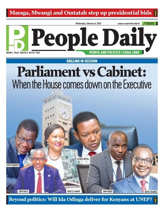 Telencegichaba's tweet photo. People Daily : 4th-02-2026 🟢

Edwin Sifuna | Vyonne Okwara | Marjan https://t.co/WxACGuCedM