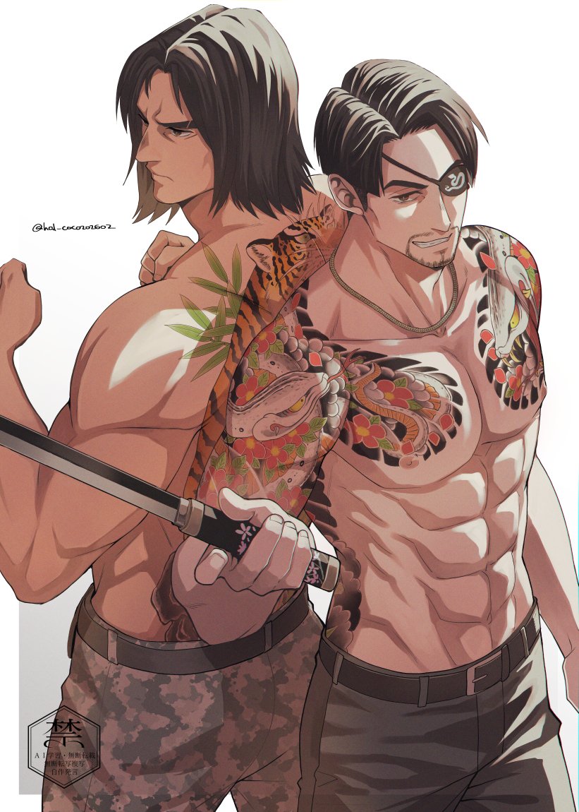 「激闘さんとさんでこの構図したかったけど微妙に出来なかったので描きました」|ハルコのイラスト
