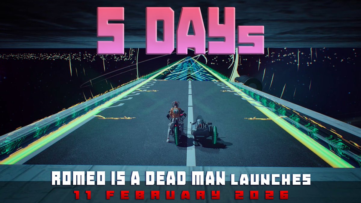 romeoisadeadman's tweet photo. 5 days until Romeo. That's basically no time at all.

Be there on February 11th! 🤘🔥
Steam: https://t.co/9UopzWvYSd
PS5: https://t.co/twKrw4JsiK
Xbox: https://t.co/8LcKAin0LV https://t.co/AdRfgQUEJu