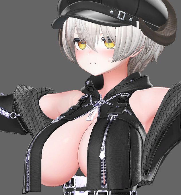 デカ羊用に頂いたこの衣装、ディテールとか造形凄いんだけど肉が野ざらしすぎてどこにも着ていけない 普通に乳首見えるし 