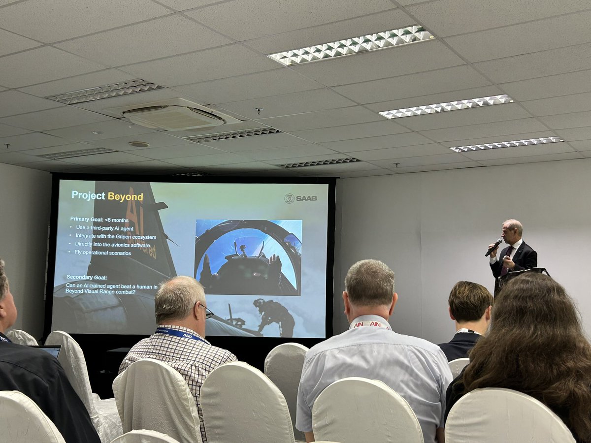 #gripen #AI @saab at the #SingaporeAirshow2026  just very very cool image on Gripen with AI