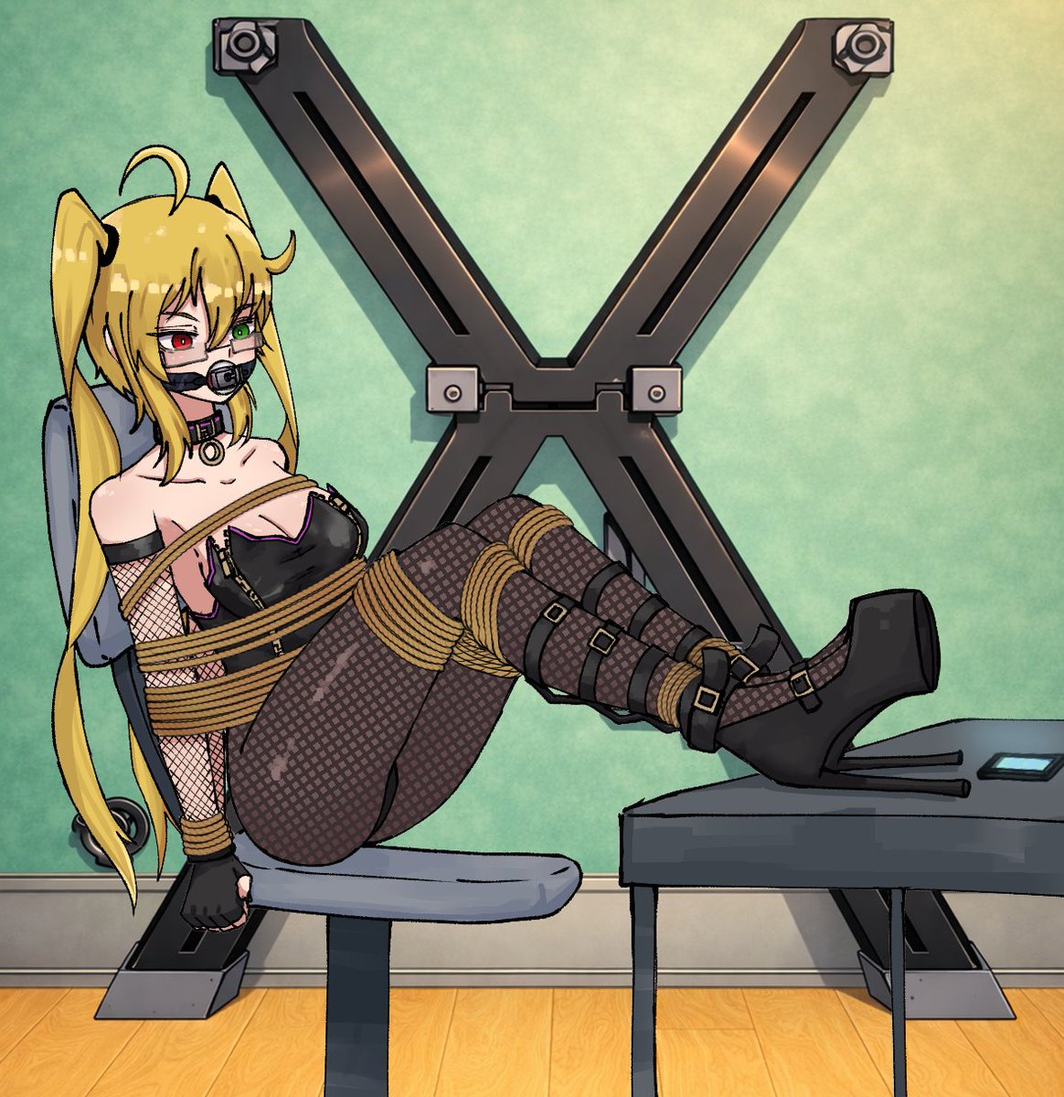 We got ourselves a new Takane pic done by <a href="/Candiatk1/">🔞Luciel (Comms Open)</a>.

After breaking into Arma's house to greet her showing off her brand-new bunny suit, she now finds herself in quite a bit of trouble after Arma arrived early and caught her off guard before she could even finish changing.