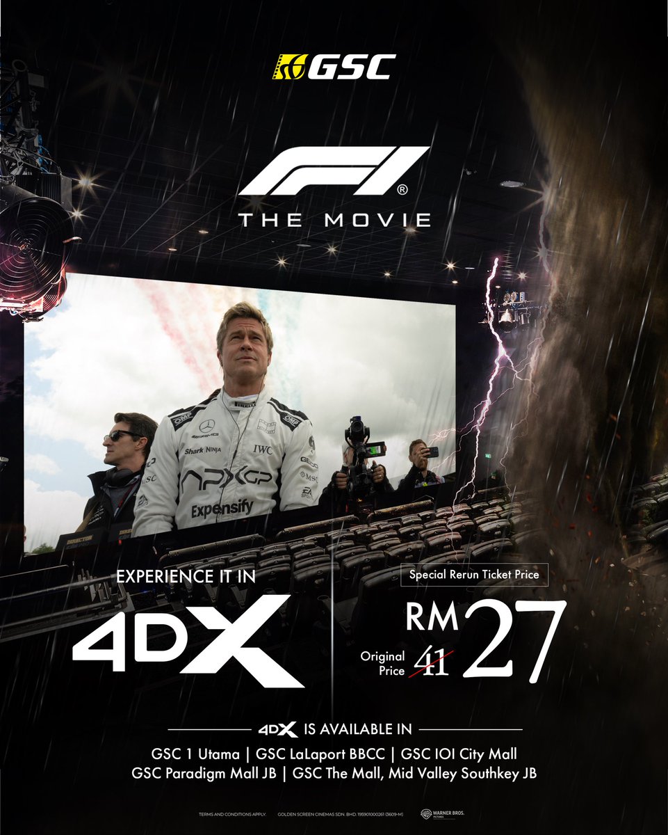GSCinemas's tweet image. 🎬✨ Oscar-Nominated films are BACK on the GSC BIG Screen! 🙌

Bigger. Louder. More breathtaking than ever.
Experience every pulse-pounding moment of #OneBattleAfterAnother, #Sinners and #F1TheMovie in premium formats in #IMAX, #4DX &amp;amp; #ScreenX🔥

From immersive sound to