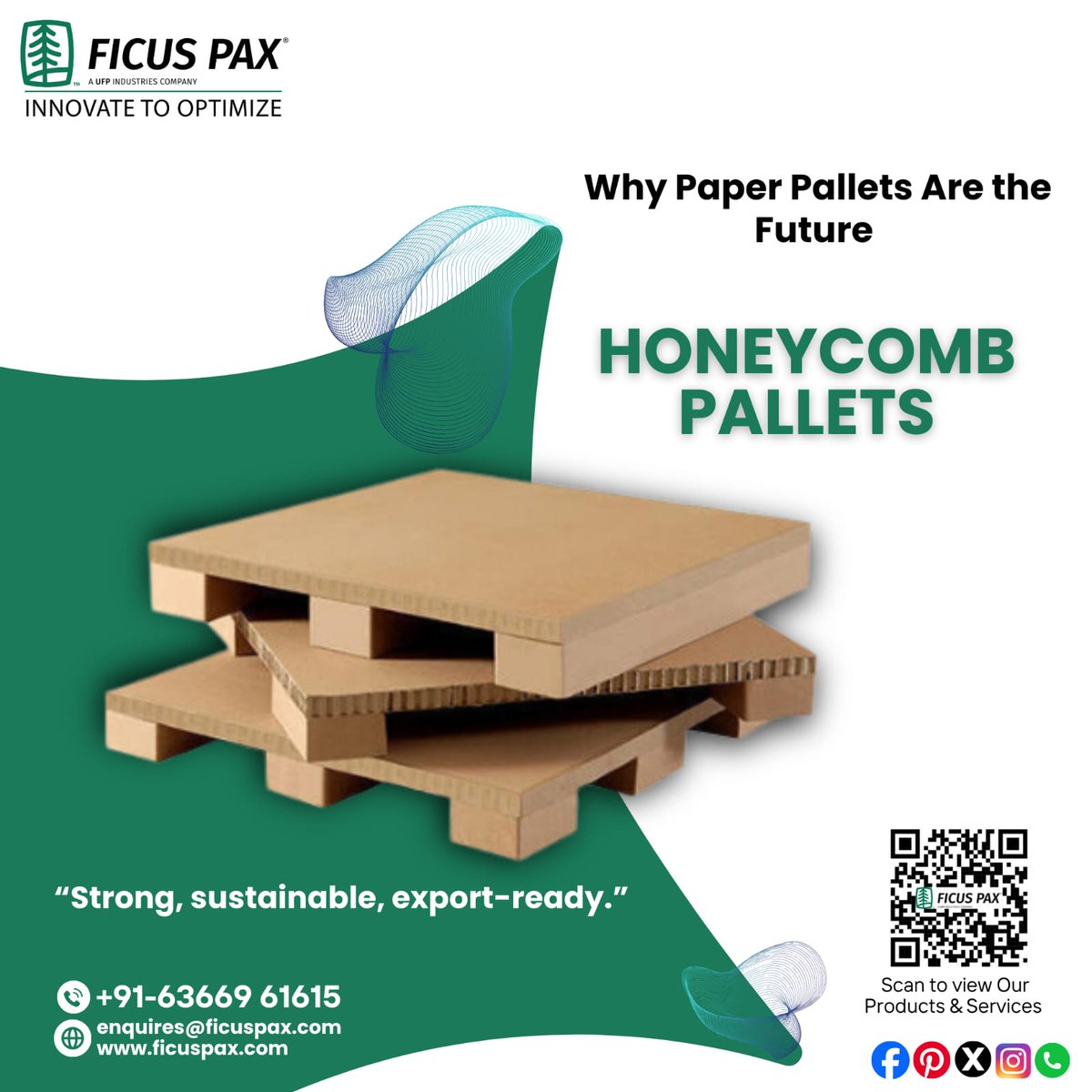 Ficus_Pax's tweet image. Why Paper Pallets Are the Future of Smart Logistics 

♻️ Stronger. Smarter. Sustainable.

📞 wa.me/+916366961615
📩 enquires@ficuspax.com
🌐 ficuspax.com

#FicusPax #UltraLargeBox #HeavyDutyPackaging #IndustrialPackaging #UFPIndustries

@ufp_industries @ficuspax