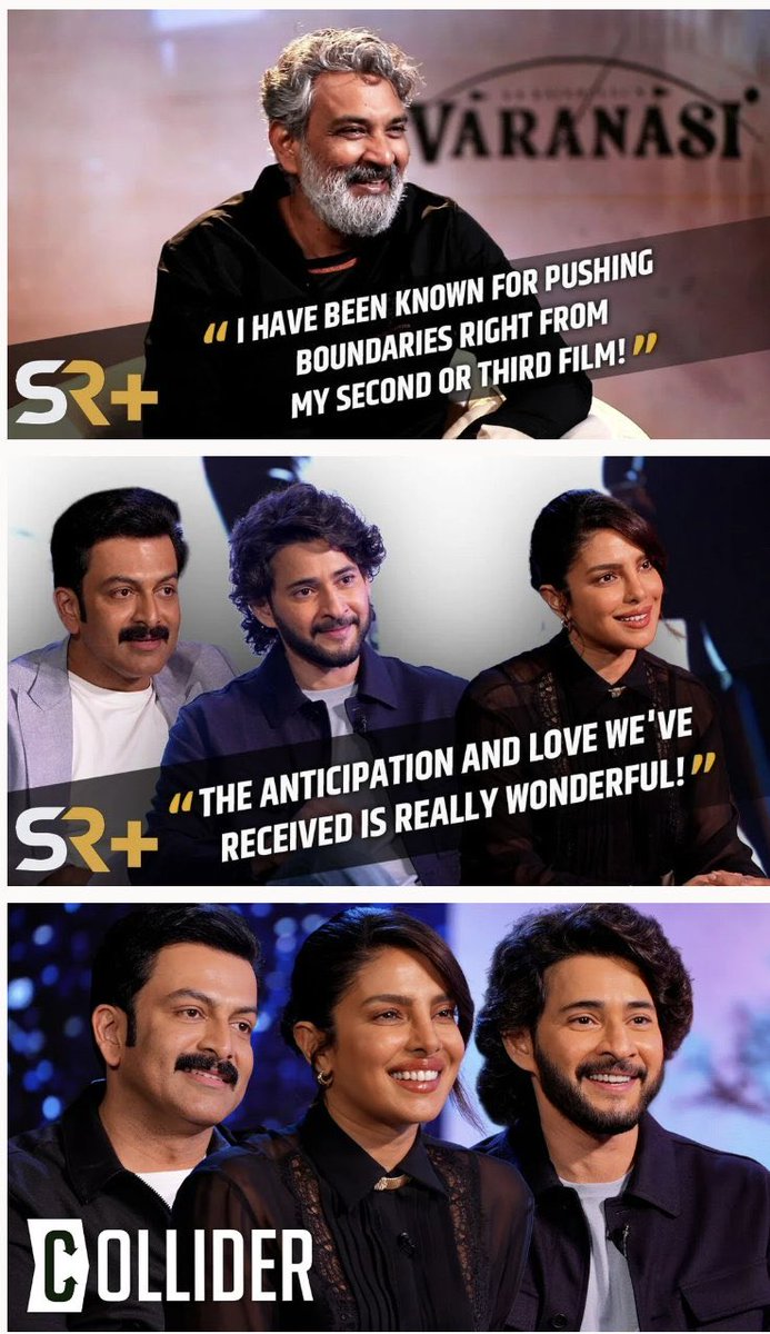 DnrSanthosh's tweet photo. Finally I got both questions cleared

Interview 1: https://t.co/habP9XO2KC…
Interview 2: https://t.co/5jfGkpu5NX…
Interview 3: https://t.co/q44oROQkzs…

#Varanasi @urstrulyMahesh  @PrithviOfficial @ssrajamouli @priyankachopra @VaranasiMovie https://t.co/Mf63a0WoL8