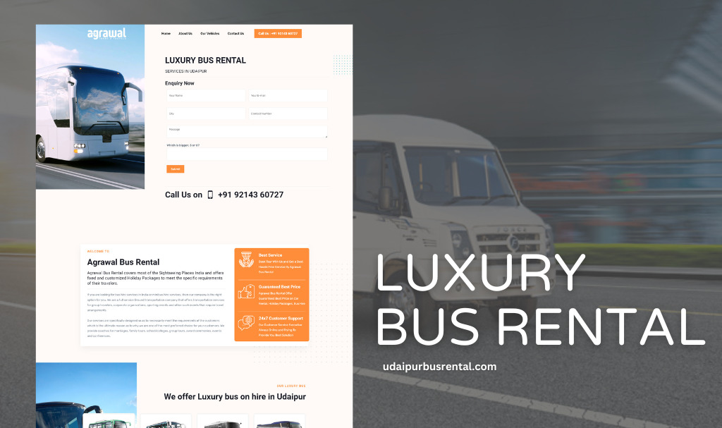 Bus Rental Company Website Designer
We build modern, SEO-ready bus rental websites that drive bookings and grow your transport business.
Call, WhatsApp 9602841237 for Web Design enquiry
3iplanet.com/portfolio-item…
#3iPlanet #BusRentalWebsite #TransportWebsiteDesign #BusRentalBusiness