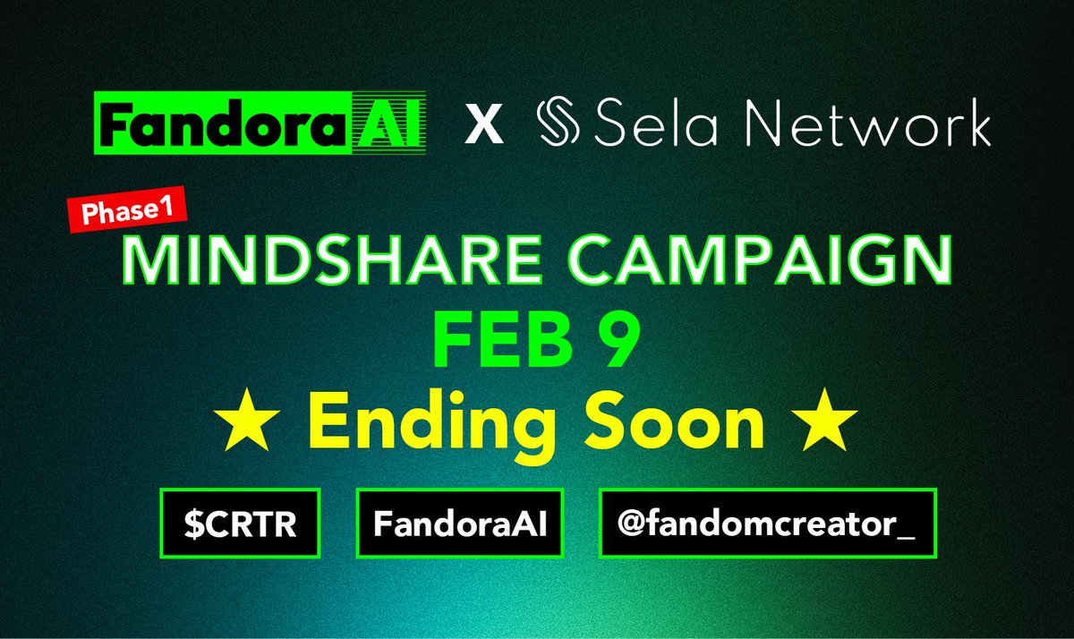 👀 Leaderboard check. Where are you?

Top 150 is filling up fast.
Miss this and you’re watching others farm 150K $CRTR.

This is the 1st FandoraAI x Sela Mindshare Campaign.
No reruns. No excuses.

Grind harder. Post smarter.
Climb or get left behind. 🔥

👉 $CRTR, FandoraAI,