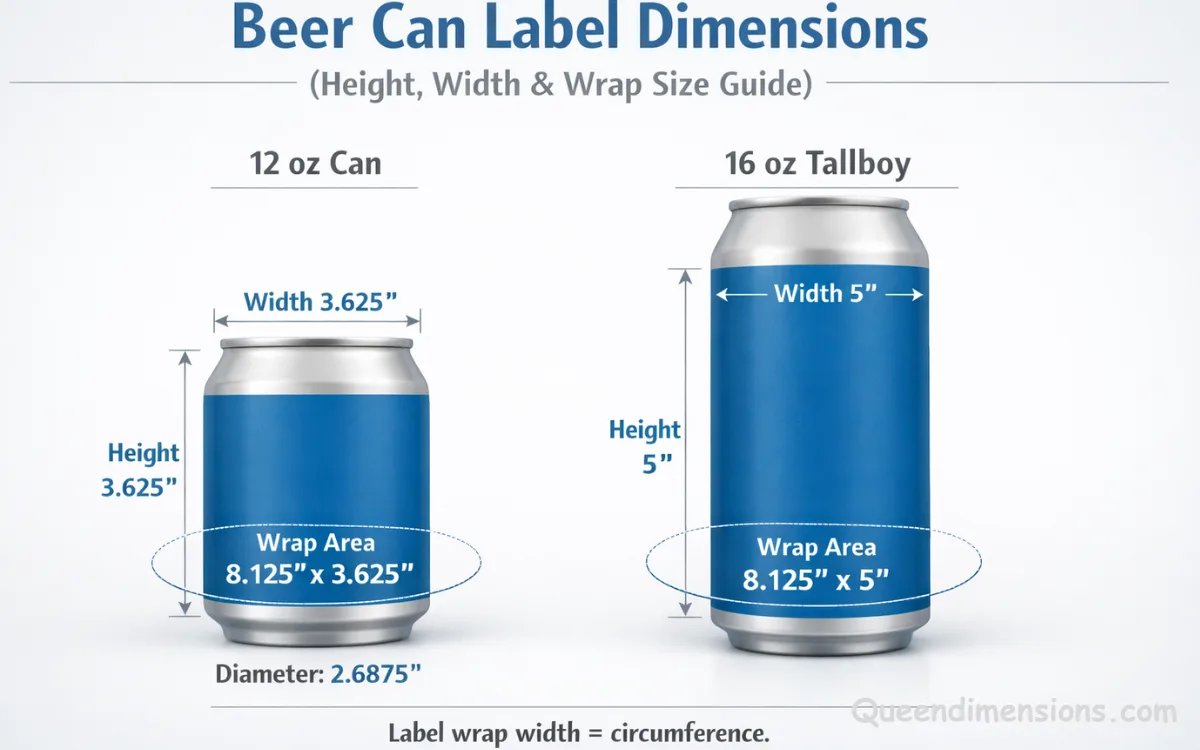 queendimen17463's tweet image. Beer Can Label Dimensions(Height, Width &amp;amp; Wrap Size Guide)
🍺 Perfect beer can labels: 12 oz = 8.125×3.625″, 16 oz = 8.125×5″ ✅ Full/Half/Optimal wraps
#BeerLabels #CraftBeer #PackagingTips

queendimensions.com/beer-can-label…