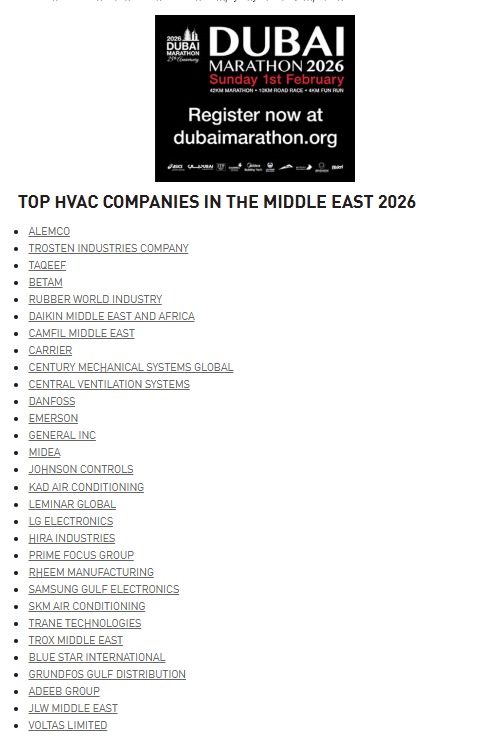 Proud moment for Adeeb Group! 

Honored to be named among the Top HVAC Companies in the Middle East 2026. This milestone reflects our commitment to engineering excellence and innovation under the leadership of Dr. Ansari Wahid. Congratulations Team! 

#AdeebGroup #HVACExcellence
