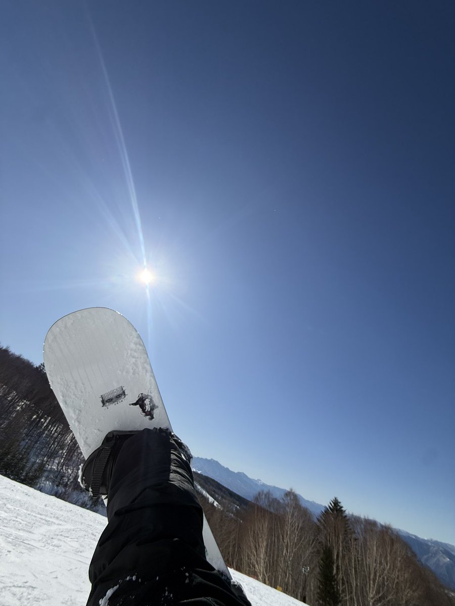 やっぱり雪山は青空がすき