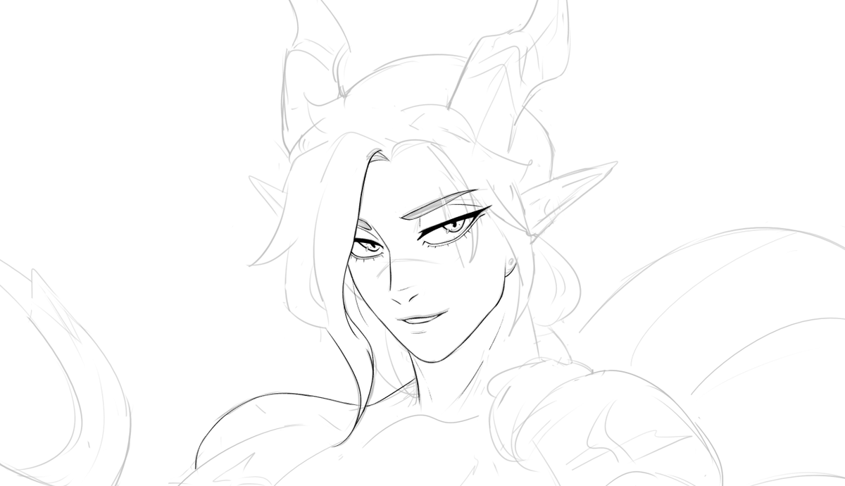 drawing up some cunty dracthyr 
here's a sketch