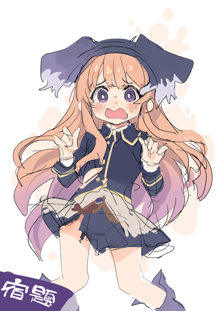 「宿題に衝撃を受けるルゥ #プリコネR」|井冬良@『幼なじみが絶対に負けないラブコメ』コミックス6巻3月23日発売！のイラスト