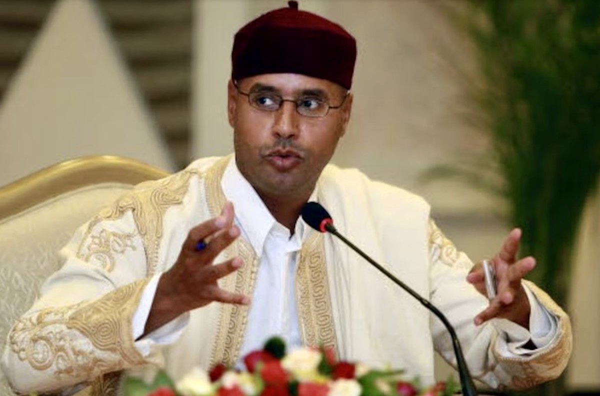 Kodbaye's tweet photo. #Libye : Seif al-Islam Kadhafi, âgé de 53 ans, a trouvé la mort sous les balles de 4 hommes armés à  Zenten. Selon des témoins, les assaillants se sont introduits dans sa résidence après avoir désactivé le système de vidéosurveillance, avant de procéder à son exécution sommaire. https://t.co/0wYNt6LQWk