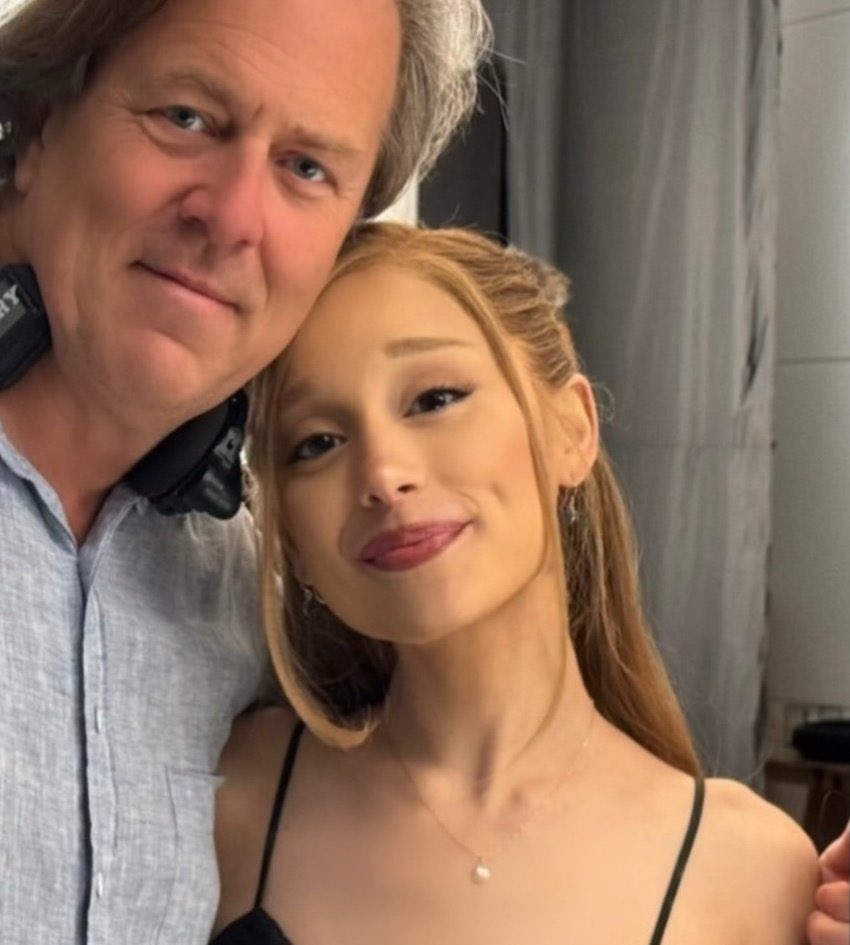 Ariana Grande stuns in new photo from the ‘Focker In-Law’ set.