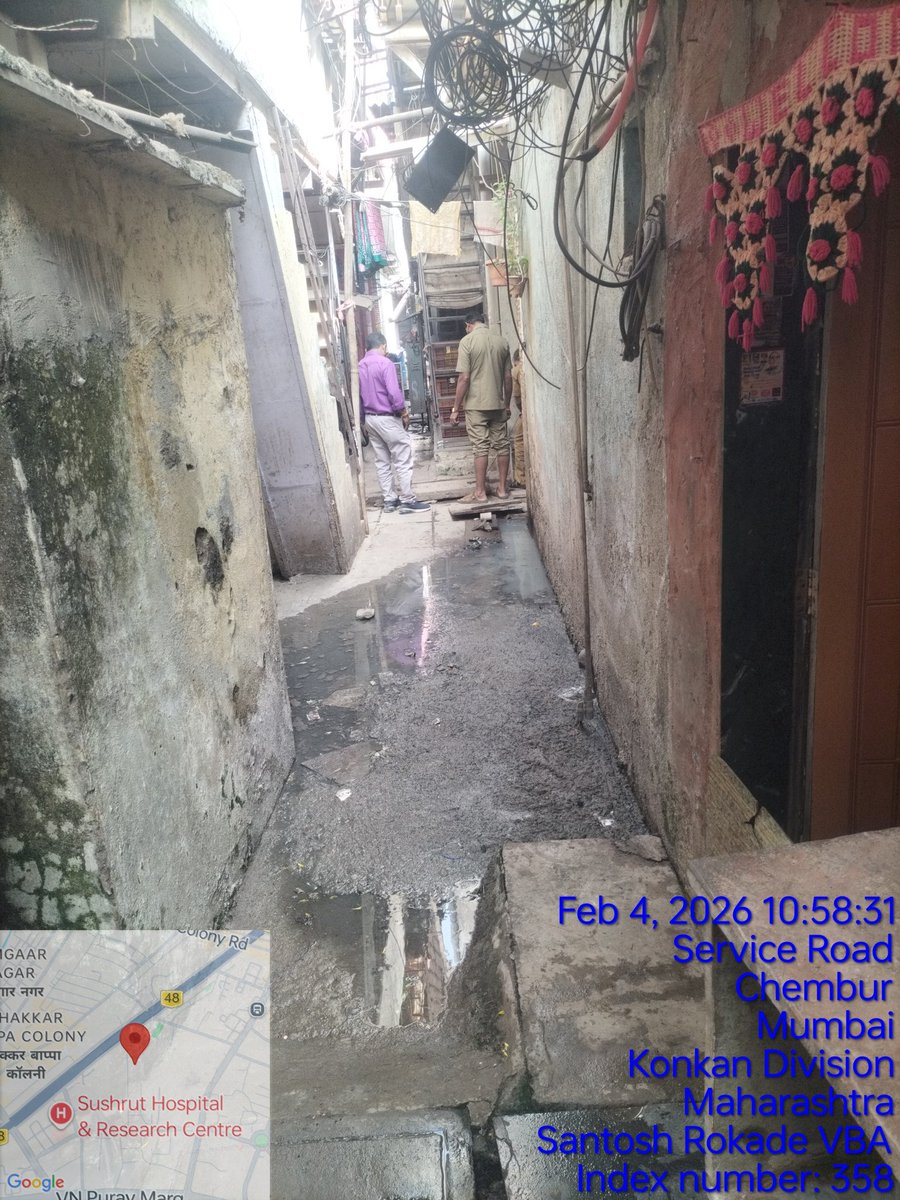 VBA_santoshR's tweet photo. महोदय,
@mybmc 
@mybmcSWM
@mybmcWardMW 
@BJP4Mumbai  
मनपा प्रभाग क्र.१५२ सिद्धार्थ कॉलनीतील लहान रस्त्यासह नाल्यांची व शौचालयांची अवस्था खुप बिकट आहे.नागरिकांना घराबाहेर निघणे मु���्किल झाले आहे.तक्रार करूनही कुठलाही अधिकारी लक्ष देत नाही.दत्तक वस्ती काम करत नाही.
@VBAforIndia https://t.co/EophAl64vF