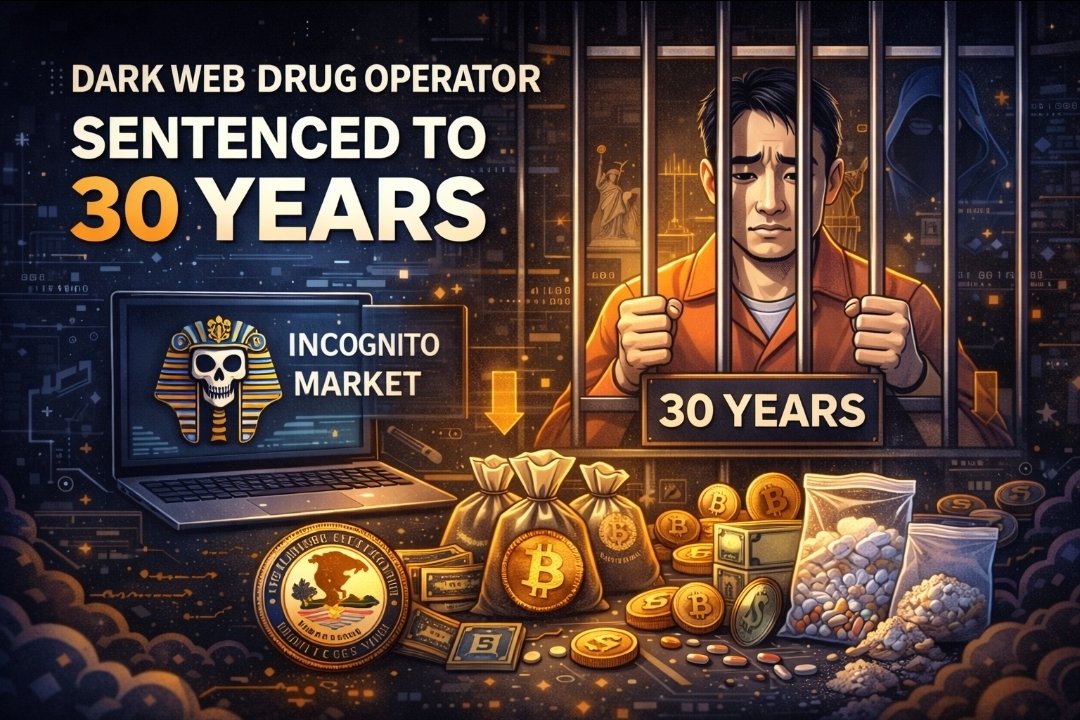 Avolaofficial's tweet photo. U.S. federal court has sentenced #RuiSiangLin, the alleged operator of the dark web drug marketplace Incognito Market, to 30 years in prison, according to #CoinDesk. 

Prosecutors say Lin, known online as “Pharaoh,” ran the platform from 2020–2024, facilitating over $105 million in illicit drug transactions worldwide using cryptocurrency and anonymity tools.